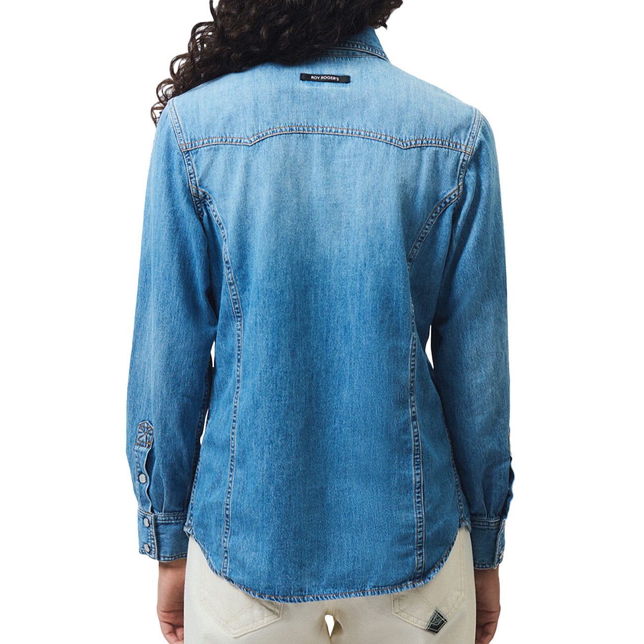 ROY ROGER'S Camicia Ranch In Denim RND90321CR89A099 C0999 MID WASH DENIM 