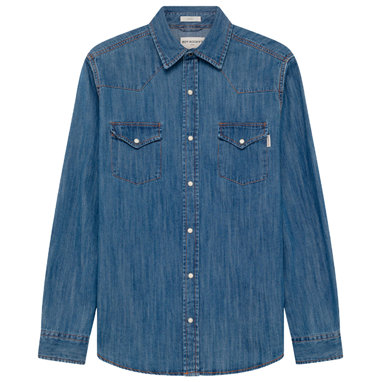 ROY ROGER'S Camicia Martin Cobalt Stone RRU400CG343161 C0999 STONE DENIM 