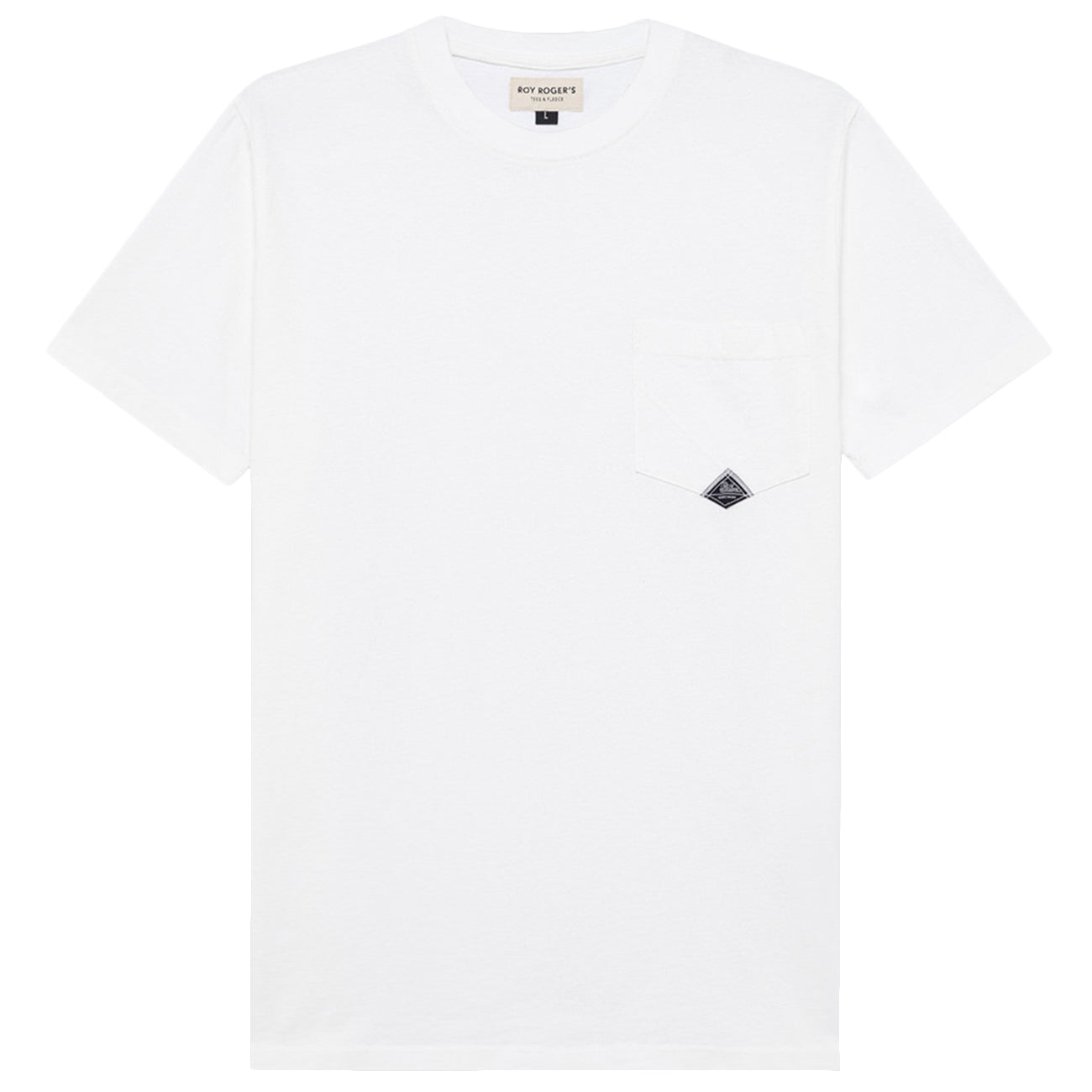 ROY ROGER'S T-shirt Pocket In Jersey RRU634CA160111 C0014 OPTIC WHITE 
