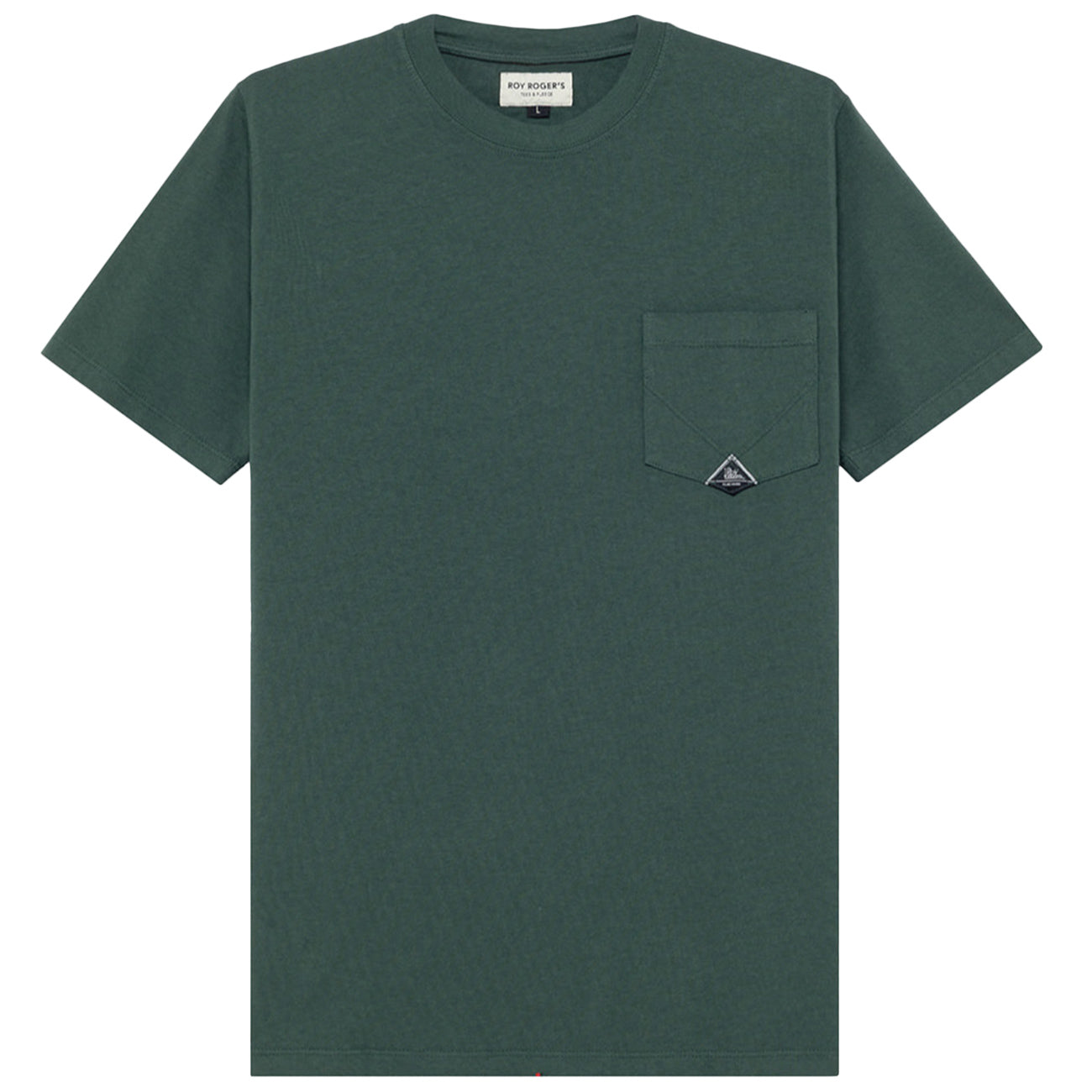 ROY ROGER'S T-shirt Pocket In Jersey RRU634CA160111 C0127 UNIVERSITY GREEN 