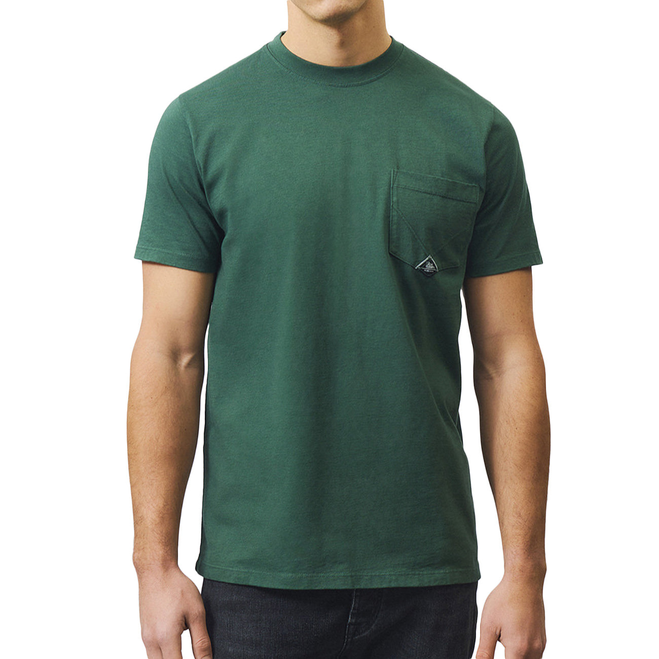 ROY ROGER'S T-shirt Pocket In Jersey RRU634CA160111 C0127 UNIVERSITY GREEN 