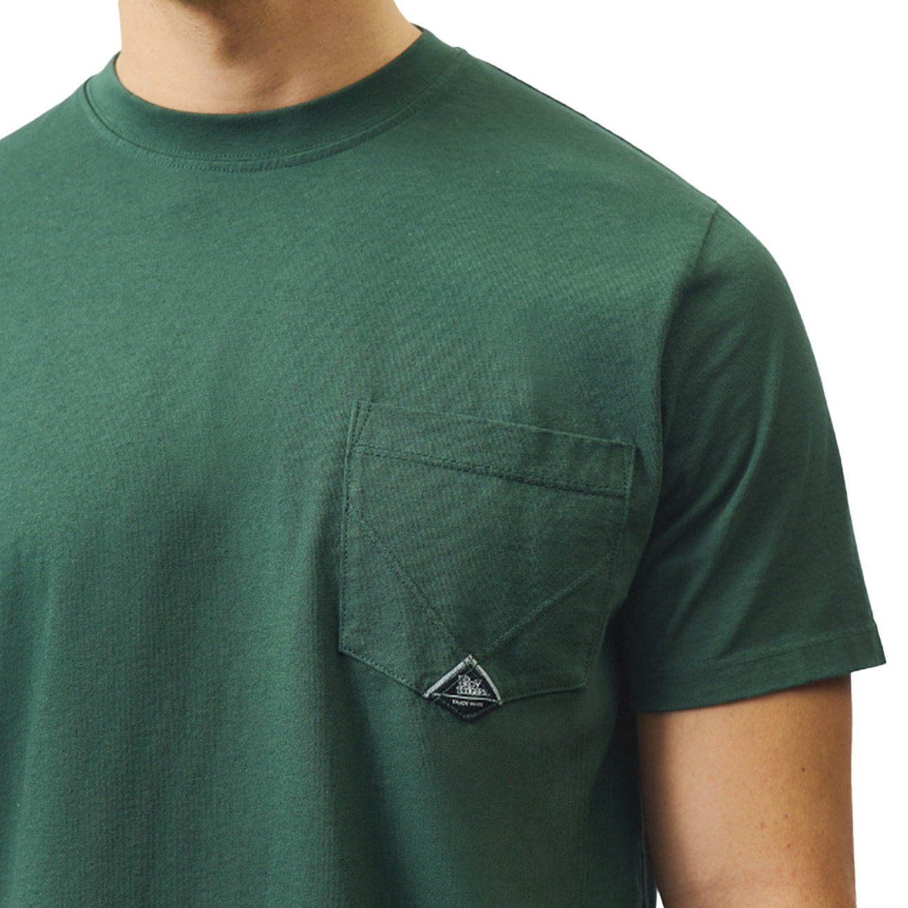 ROY ROGER'S T-shirt Pocket In Jersey RRU634CA160111 C0127 UNIVERSITY GREEN 