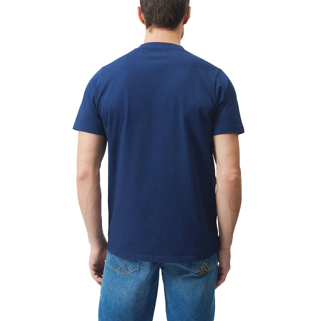 ROY ROGER'S T-shirt Pocket In Jersey RRU634CA160111 C0382 BLUE WORK 