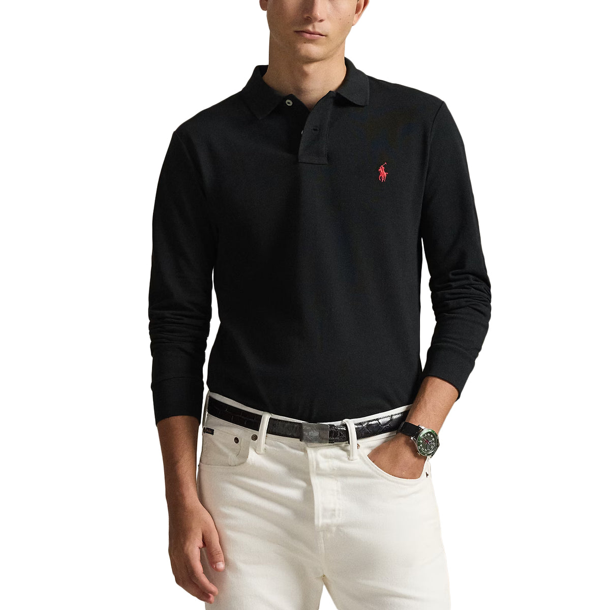 POLO RALPH LAUREN Polo Sleeve-Knit 710681126 037 BLACK/C3870 