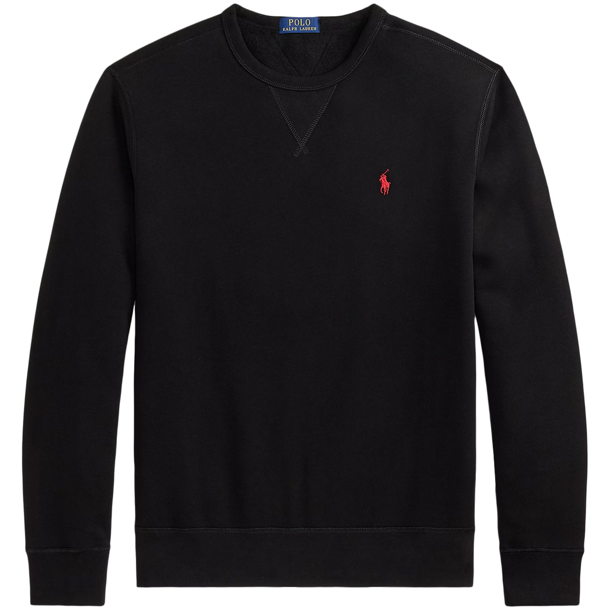POLO RALPH LAUREN Felpa Sleeve-Knit Girocollo 710766772 001 POLO BLACK 