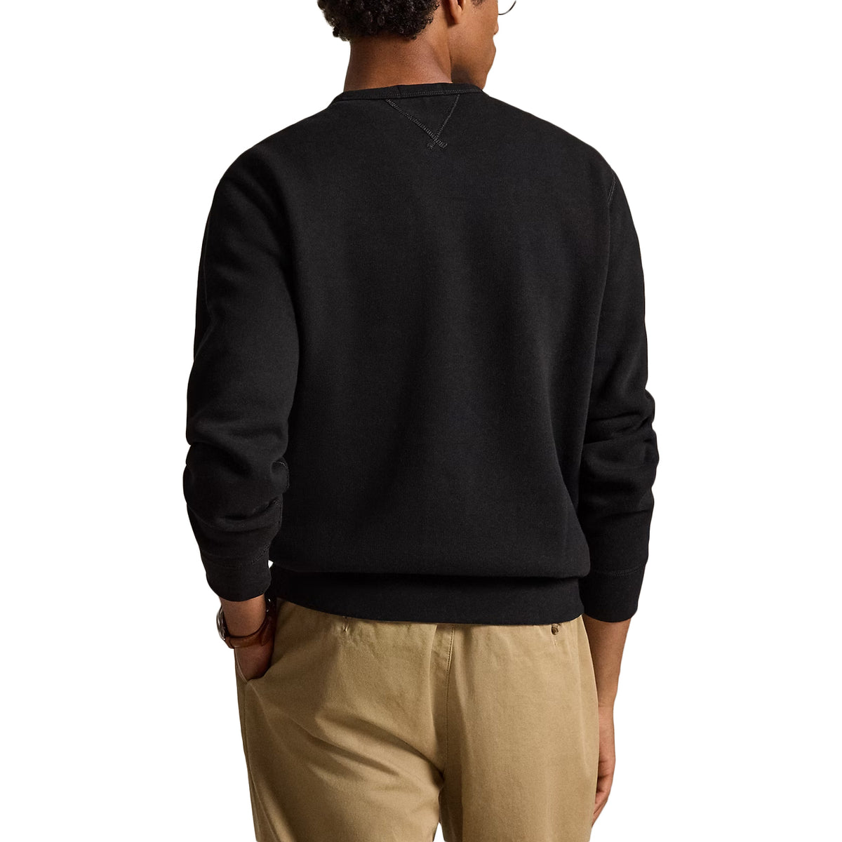 POLO RALPH LAUREN Felpa Sleeve-Knit Girocollo 710766772 001 POLO BLACK 
