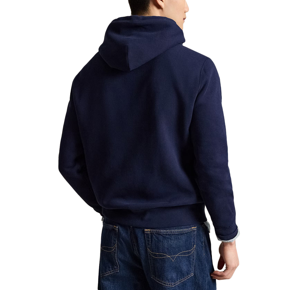 POLO RALPH LAUREN Felpa Sleeve-Knit Con Cappuccio 710766778 007 CRUISE NAVY 