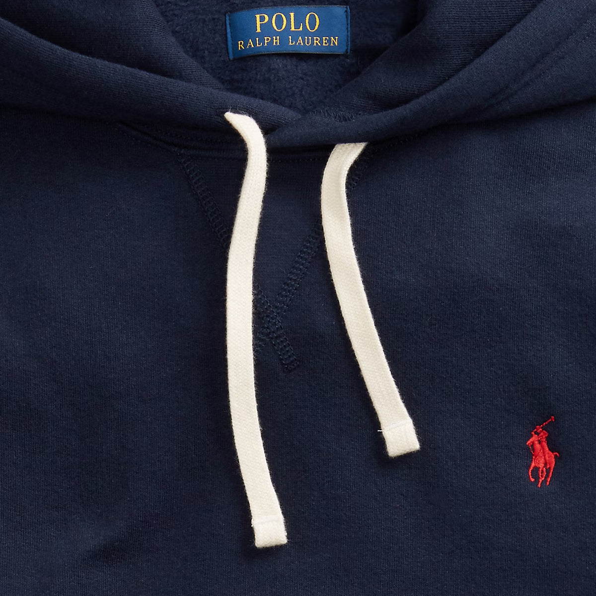 POLO RALPH LAUREN Felpa Sleeve-Knit Con Cappuccio 710766778 007 CRUISE NAVY 
