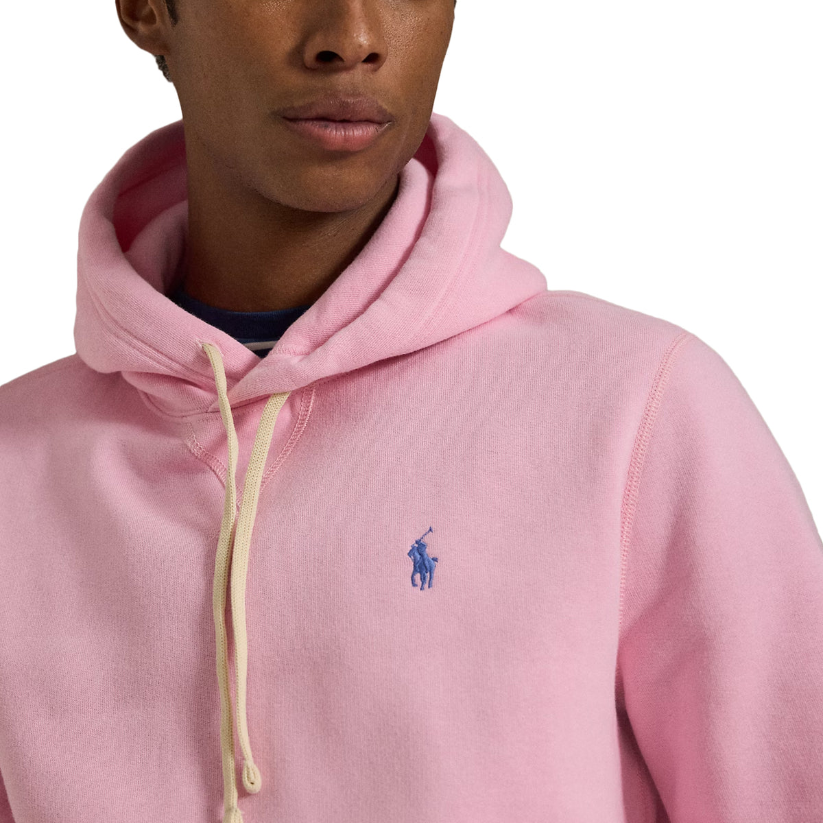 POLO RALPH LAUREN Felpa Sleeve-Knit Con Cappuccio 710766778 033 CARMEL PINK 