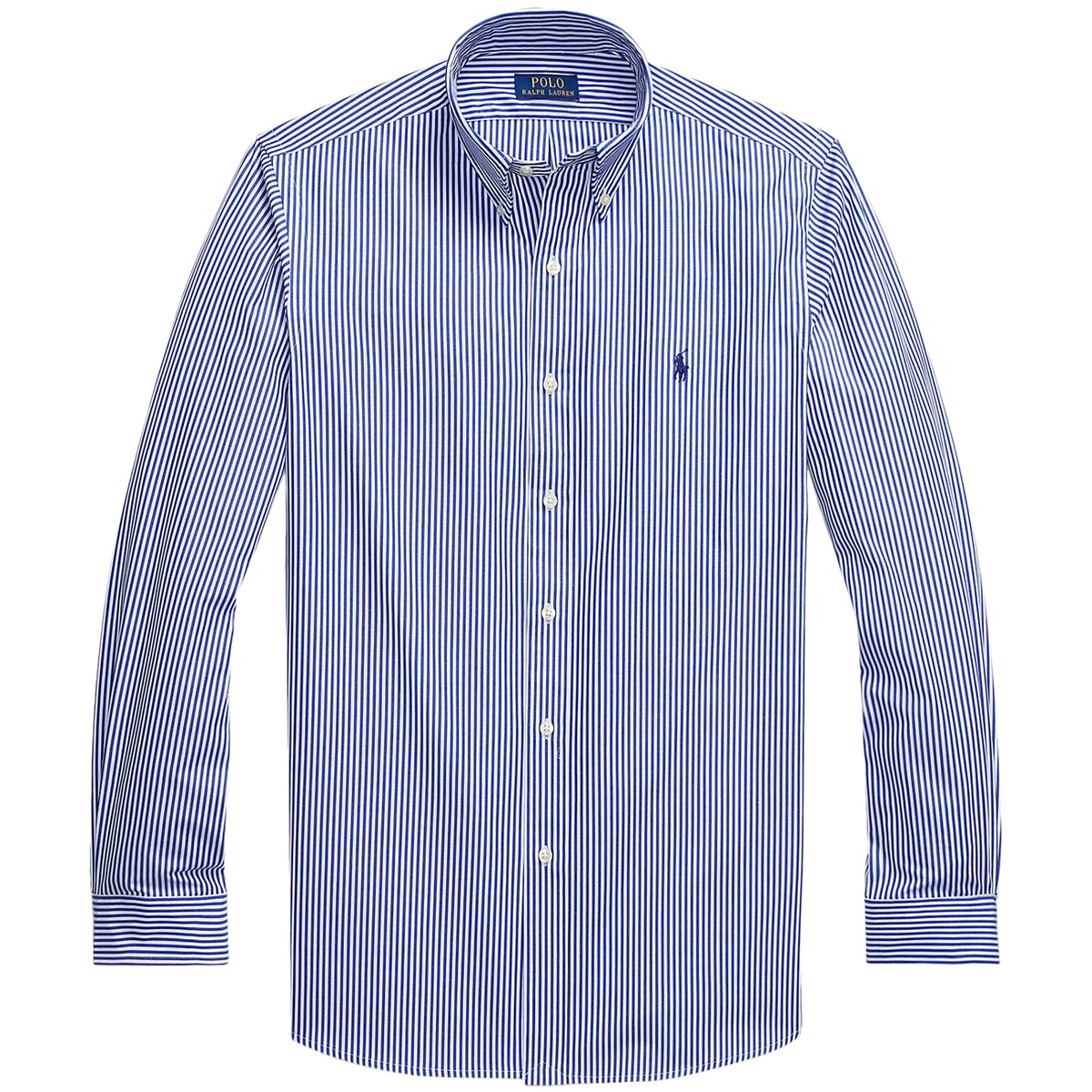 POLO RALPH LAUREN CAMICIA POPELINE STRETCH T.UNITA CUSTOM-FIT 710928255 008 BIANCO/AZZURRO 