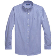 POLO RALPH LAUREN Camicia Popeline Stretch Custom-Fit 710928255 008 BIANCO/AZZURRO 