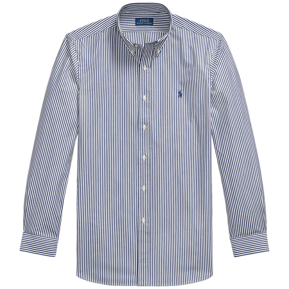 POLO RALPH LAUREN Camicia In Popeline Stretch A Righe 710929346 011 NAVY/WHITE 