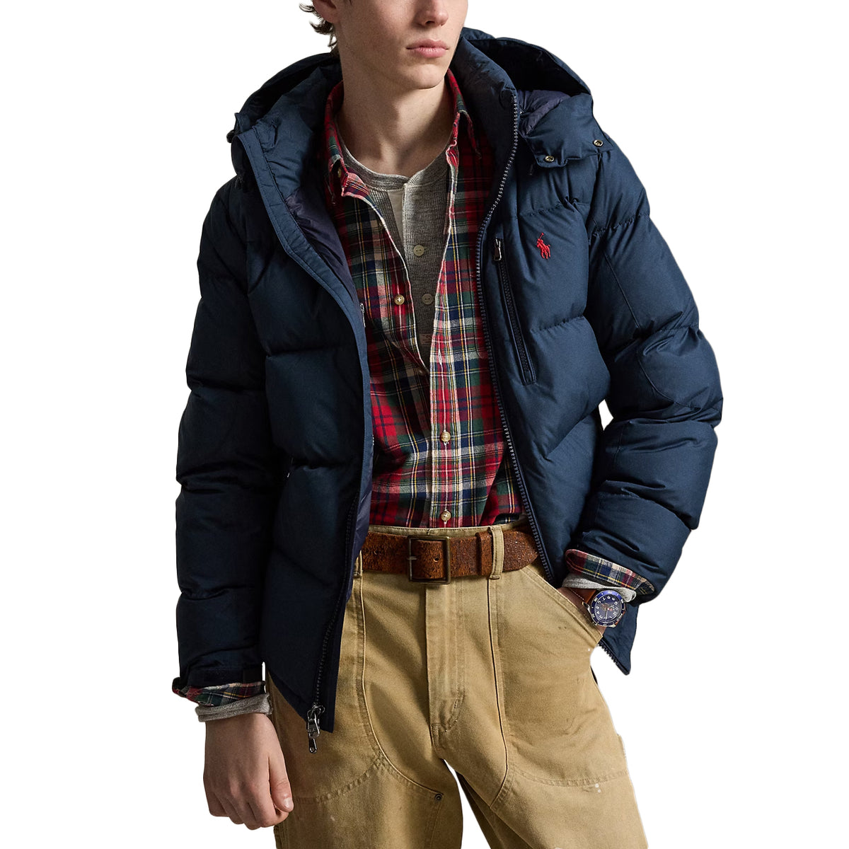 POLO RALPH LAUREN PIUMINO GORHAM OPACO + CAPPUCCIO 710968278 003 COLLECTION NAVY 