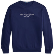 POLO RALPH LAUREN FELPA GIROCOLLO NEW LOGO CORSIVO 710B26091 001 NEWPORT NAVY 