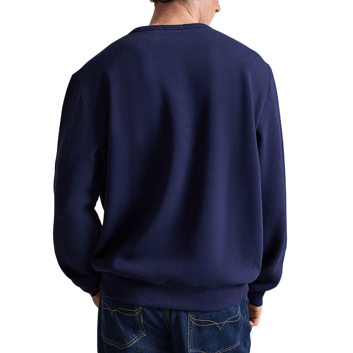 POLO RALPH LAUREN FELPA GIROCOLLO NEW LOGO CORSIVO 710B26091 001 NEWPORT NAVY 