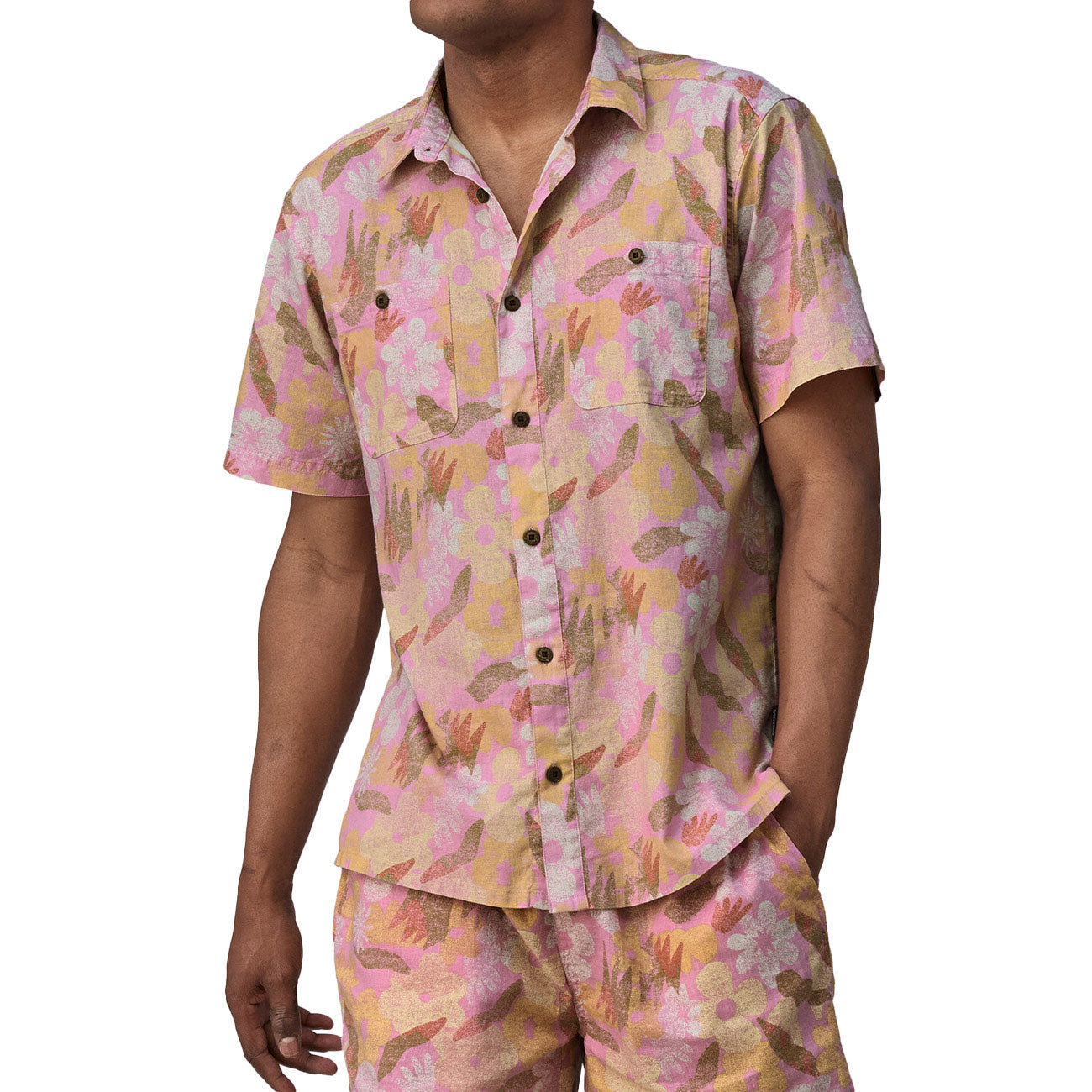 T-Shirt Back Step Uomo Rosa