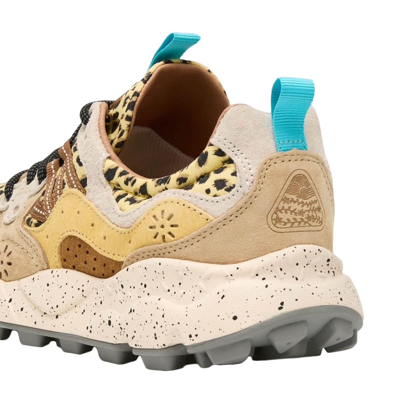 Sneakers Yamano 3 Stampa Leopardata Unisex Marrone Taupe 4D11001201781841 BROWN/TAUPE FLOWER MOUNTAIN 