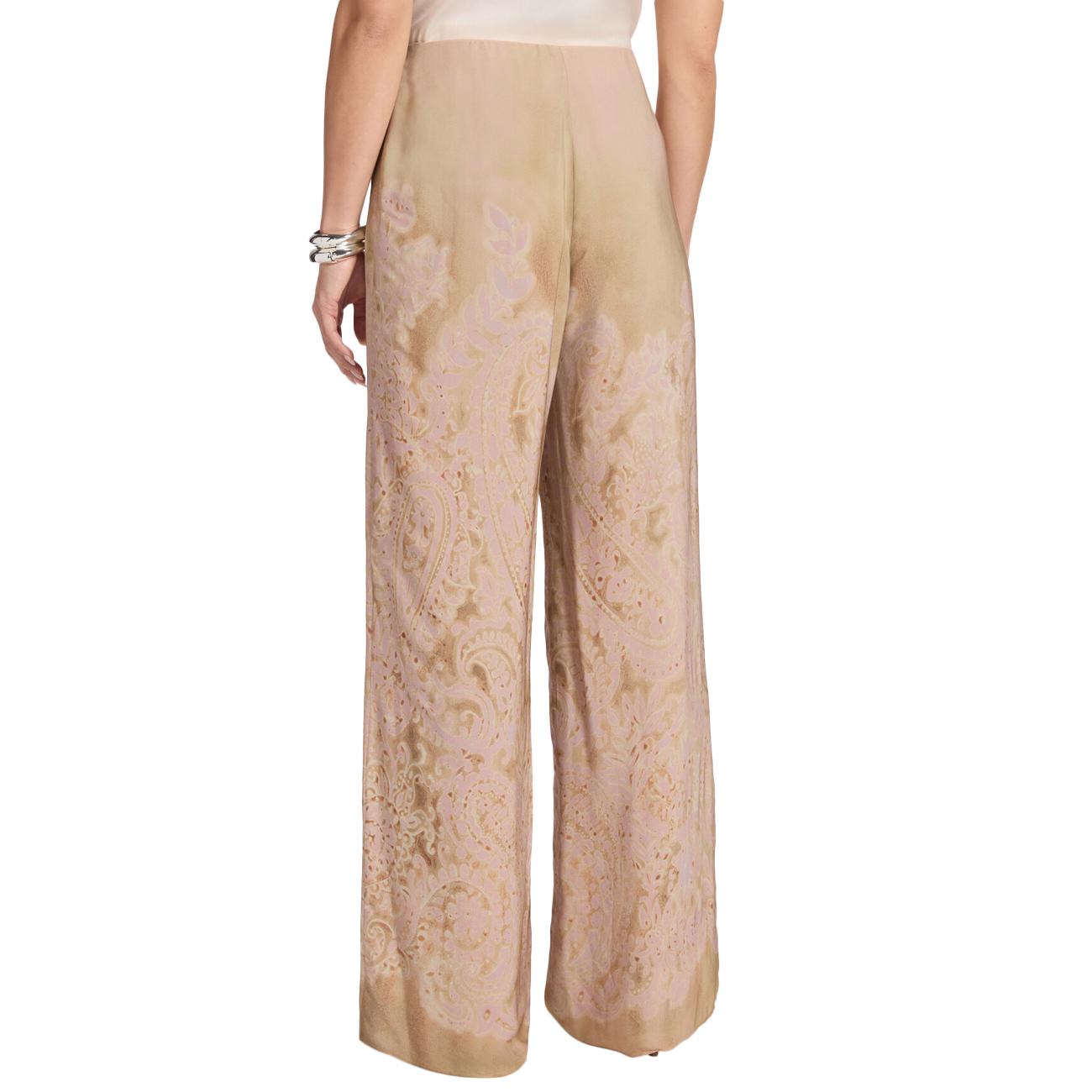 Pantaloni Dritti Stampati P026P000479N 01 NATURALE ELENA MIRO' 