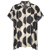 Camicia In Mussola Contone Stampata 5000E100115N 01 BIANCO/NERO ELENA MIRO' 