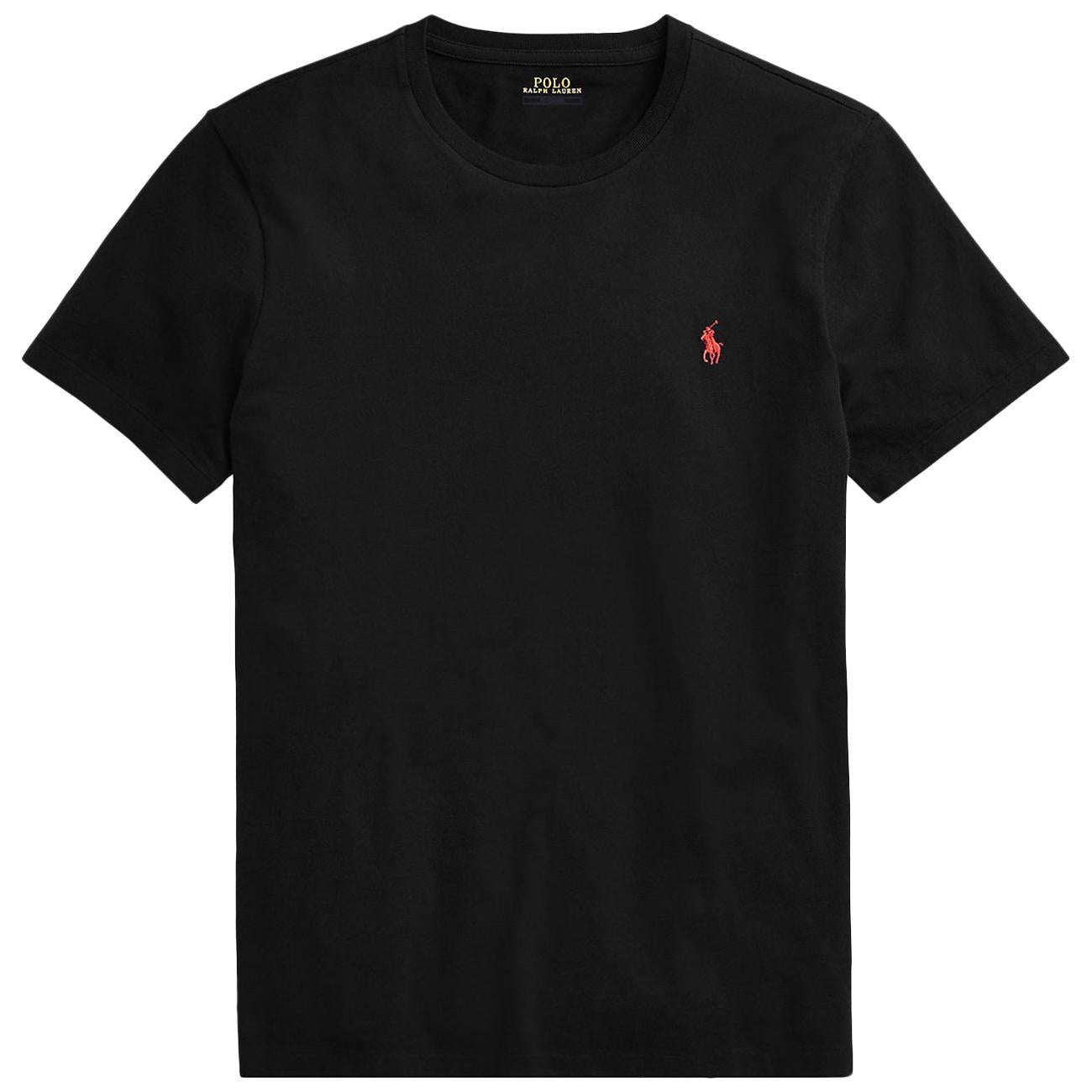 T-shirt Girocollo In Jersey Slim Fit 710680785 001 RL BLACK POLO RALPH LAUREN 