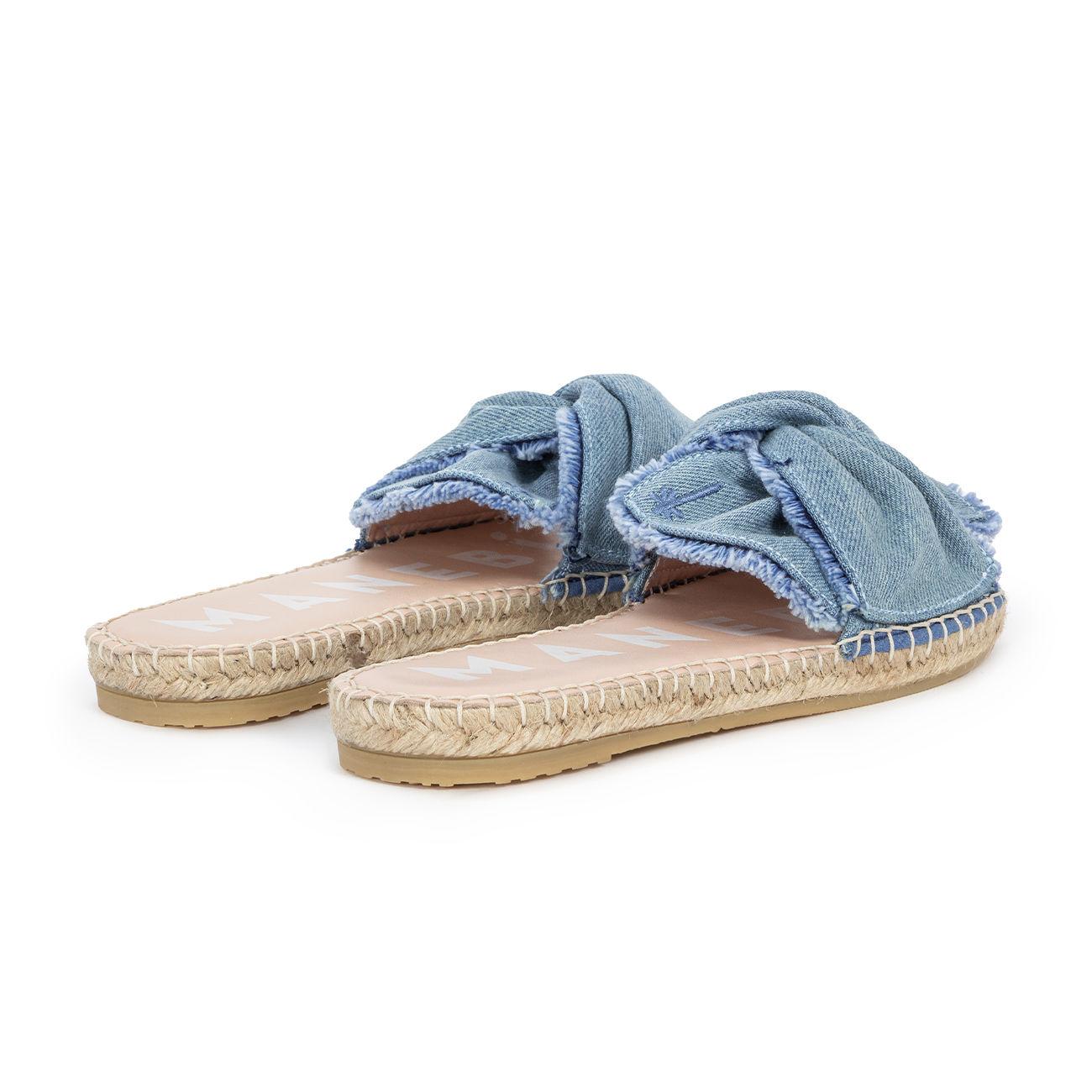 Sandali San Francisco Denim Con Nodo Sfrangiato MAN/G19JK LIGHTBLU MANEBI 