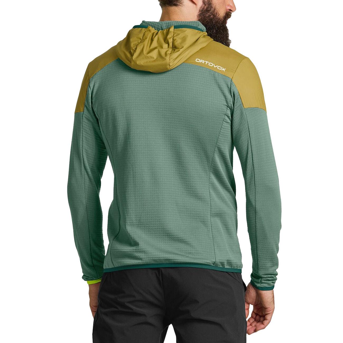 GIACCA U. LADIZ HYBRID JACKET ISOL. MERINO FUNZ. C/INSERTI ANTIVENTO ORTOVOX 86949 ARTIC GREY ORTOVOX 