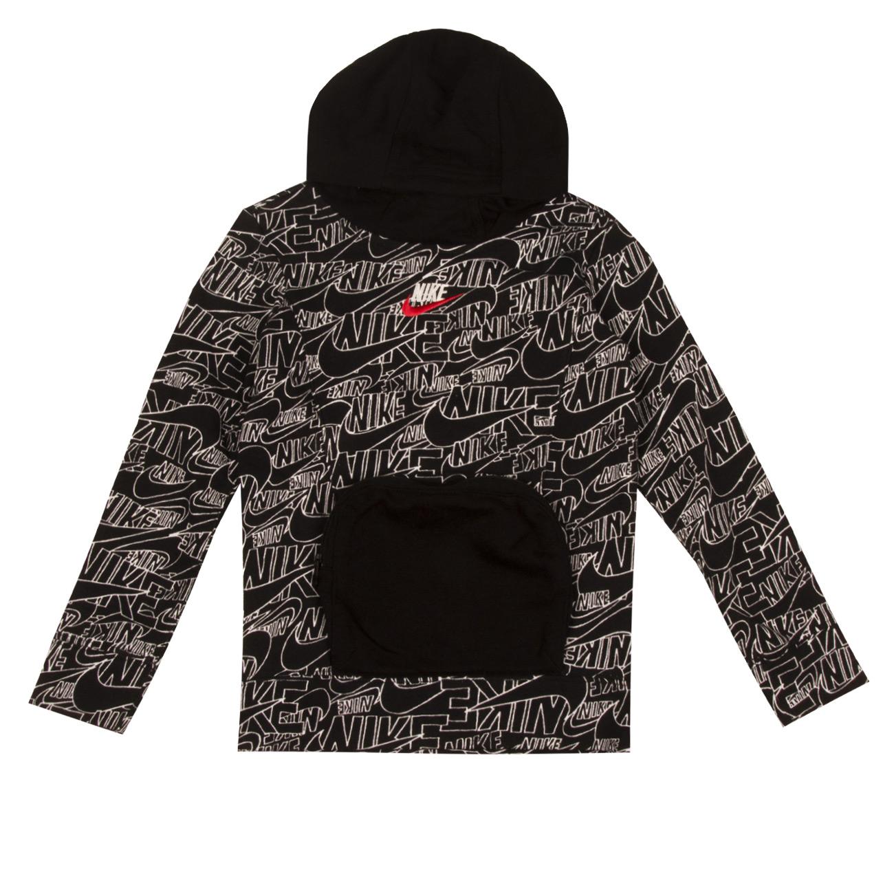 Felpa Logo All Over Bimbo Black NK/86J057 023BLACK NIKE 