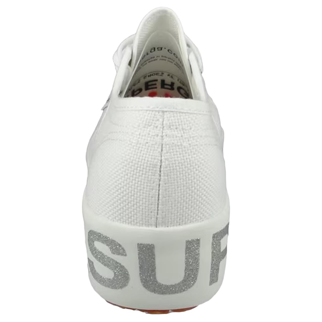 Sneakers Superga Glitterlettering S111TRW 928.WHITESILVER SUPERGA 