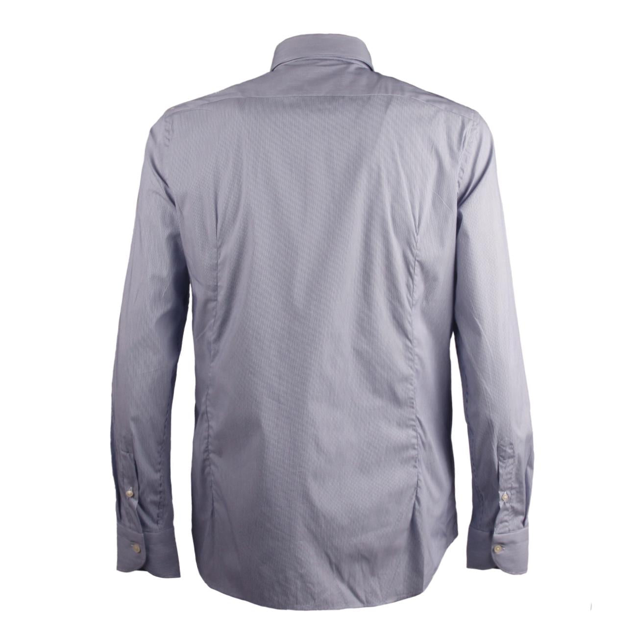 Camicia Rigata Collo Francese Uomo Blu UB5FUR RE1/B.CO/BLU GUGLIELMINOTTI 