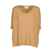 Pull Kate Con Scollo A V Donna Cammello AC102010C CAMMELLO ABSOLUT CASHMERE 