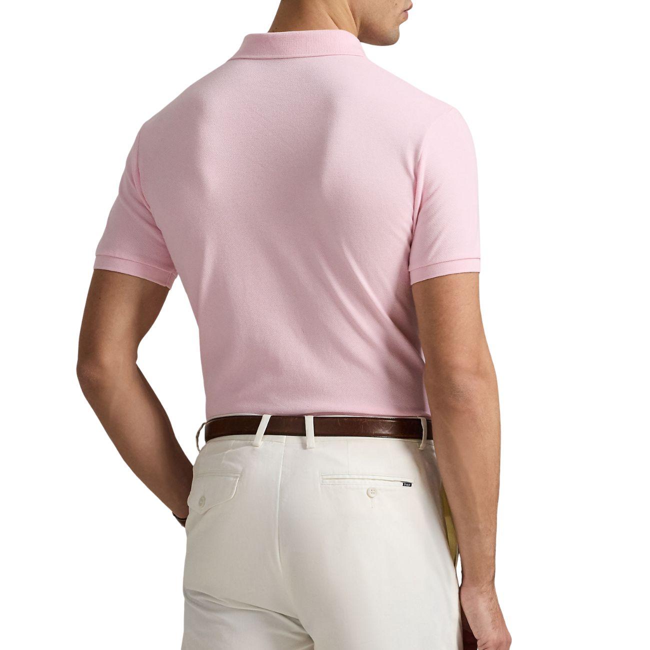 Polo Slim Fit Mesh Uomo Rosa 710536856 453 BATH PINK/C7172 POLO RALPH LAUREN 