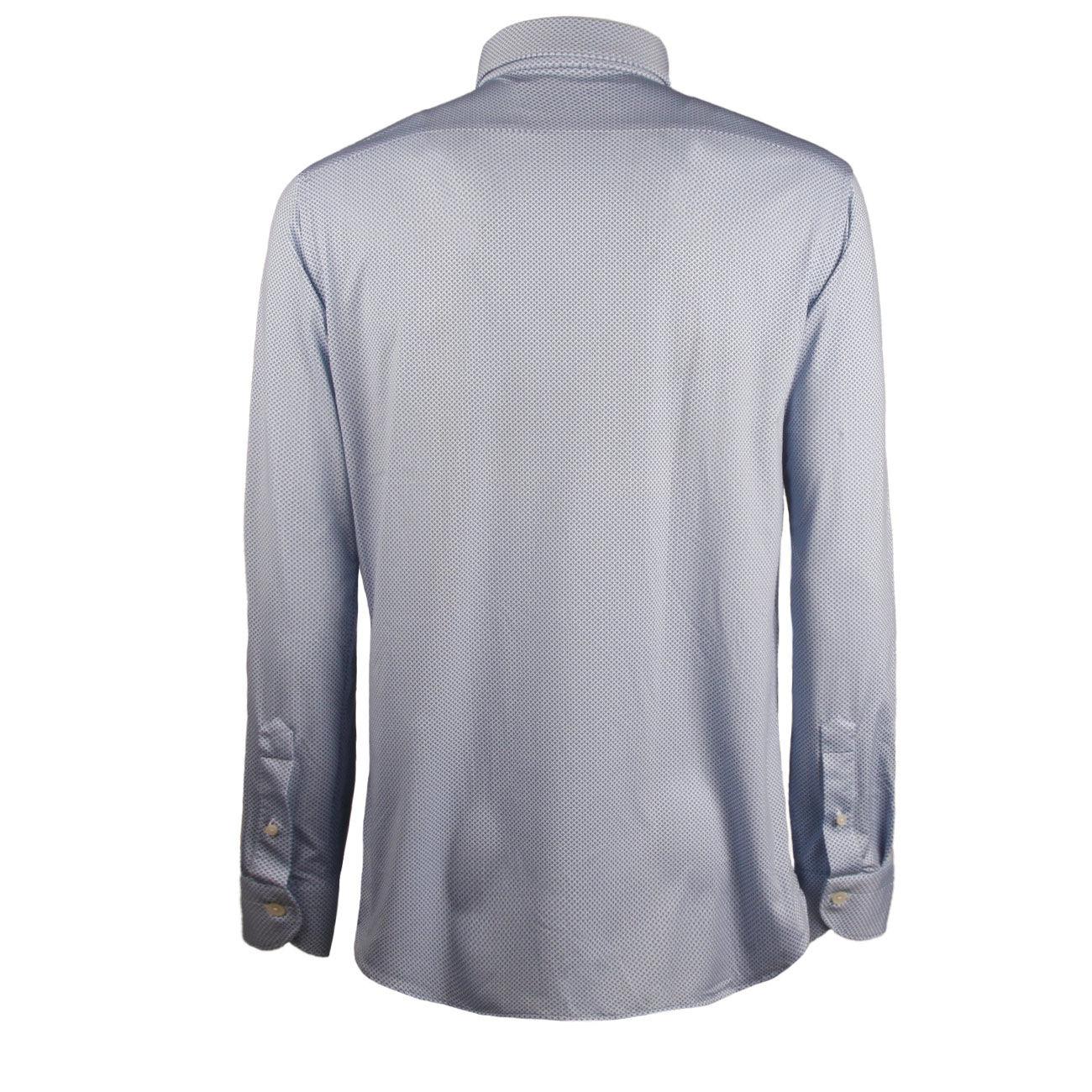 Camicia Fantasia Uomo Bianco Blu QKPCJE FE1/B/CO/BLU GUGLIELMINOTTI 