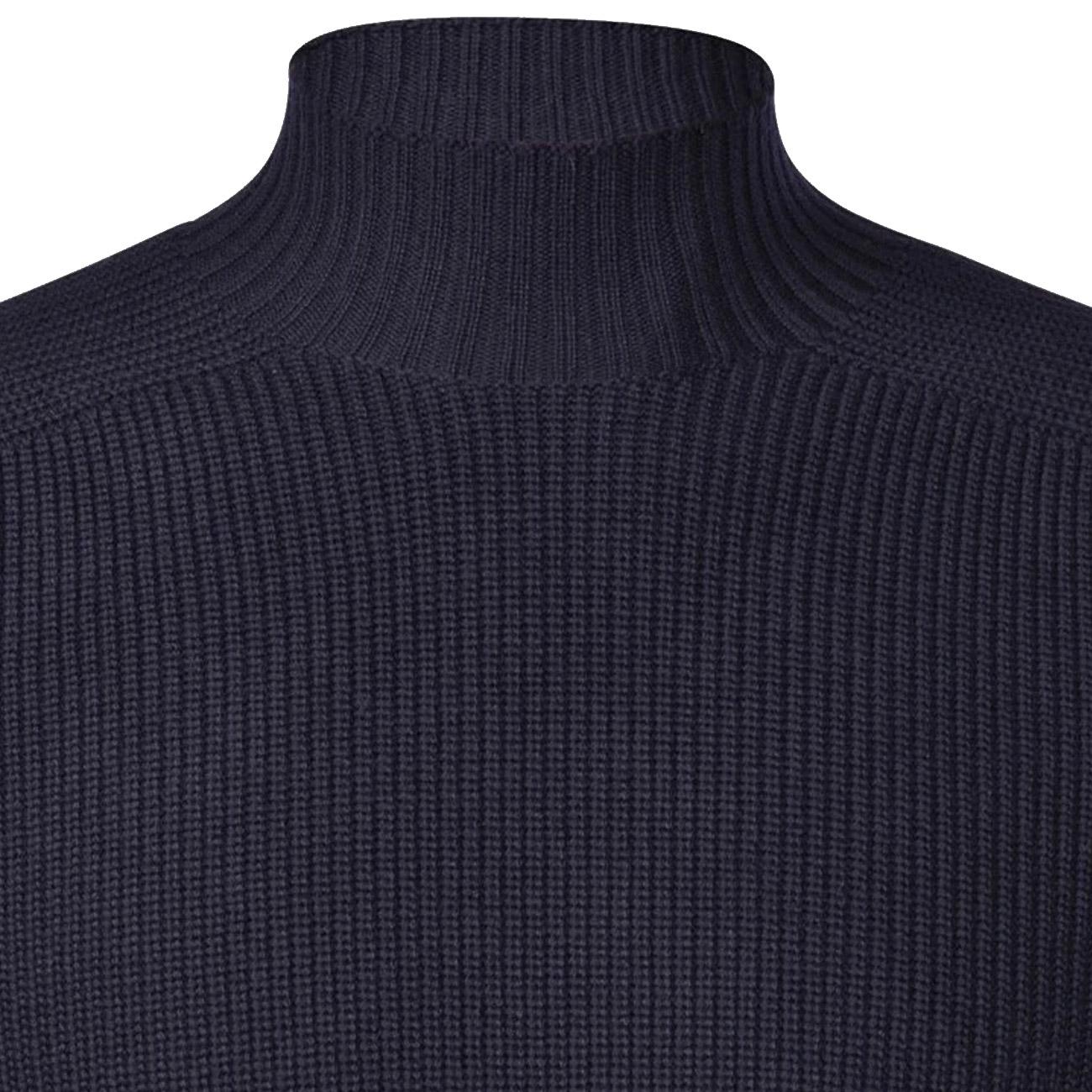Lupetto In Costa Inglese In Lana Uomo Blu Navy 24118/24601 598 BLU NAVY LA FILERIA 