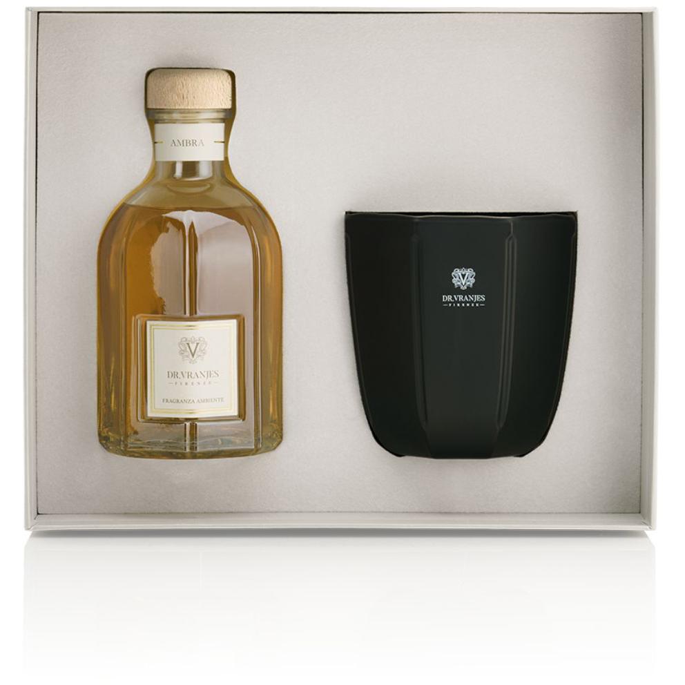Gift Box Fragranza Ambra 500Ml Con Candela FRV20/R12 NATURAL DR. VRANJES FIRENZE 