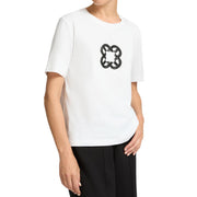 T-Shirt Relaxed Fit Con Ricamo Monogram G270Z000407N 011 MILK ELENA MIRO' 