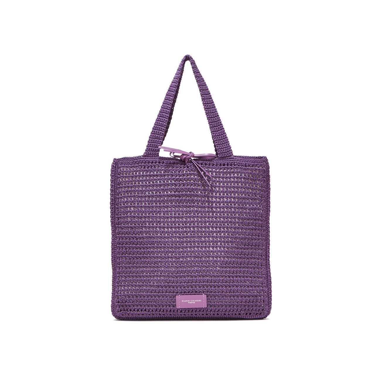 BORSA VICTORIA PELLE E TESSUTO GIANNI CHIARINI BS10230SMCRH/PL 038 GLICINE GIANNI CHIARINI 