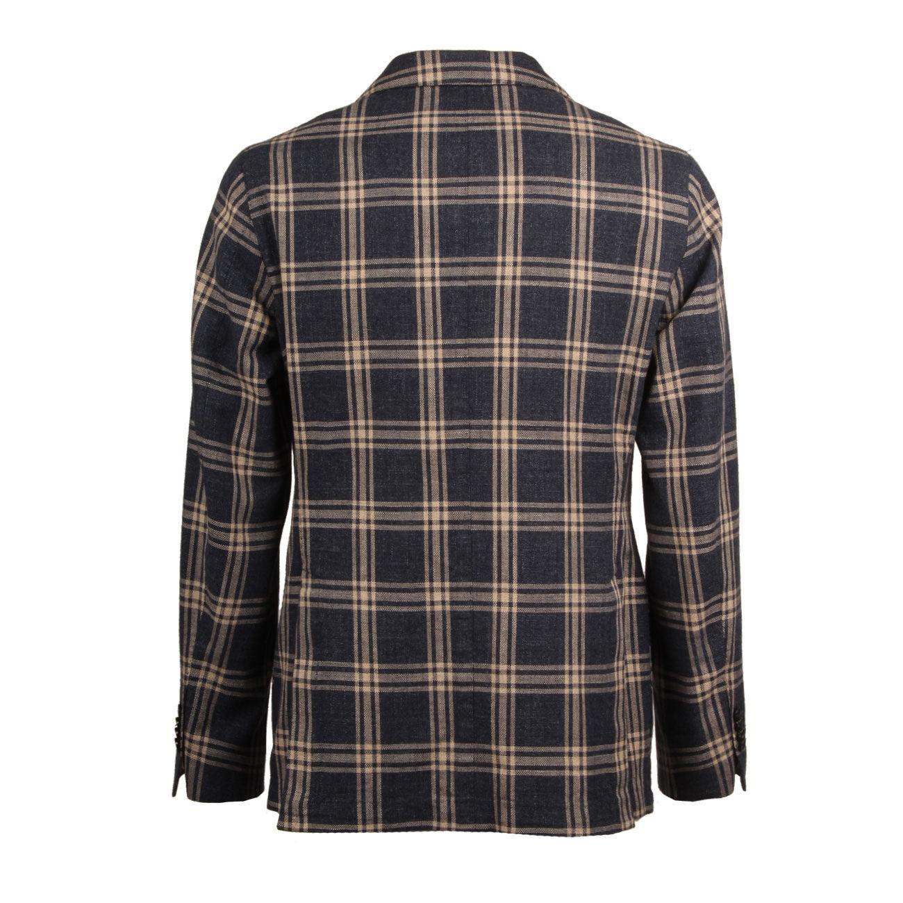 GIACCA U. CHECK LBM 35304/3/2815 BLU/BEIGE SCOZZESE L.B.M.1911. 