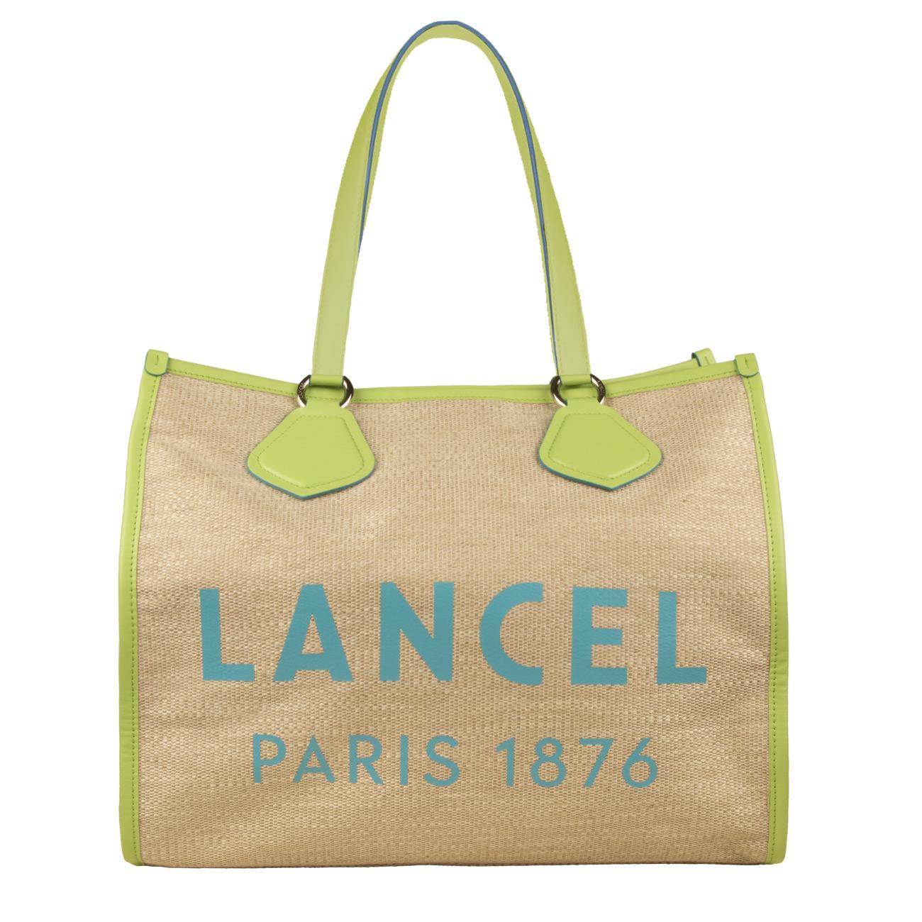 Borsa Cabas Ete Donna Natural Vert Pomme A10749GNTU GN NATURAL/VERT POMME LANCEL 