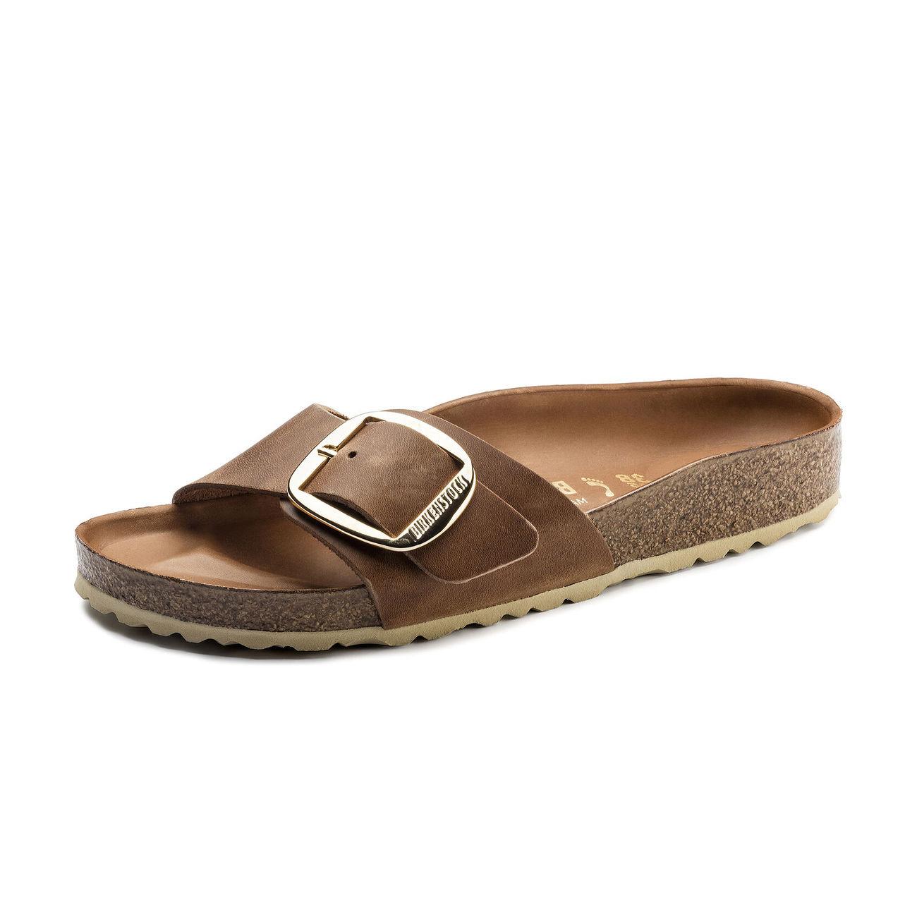 Sandali Madrid Con Grande Fibbia 1006525 COGNAC BIRKENSTOCK 