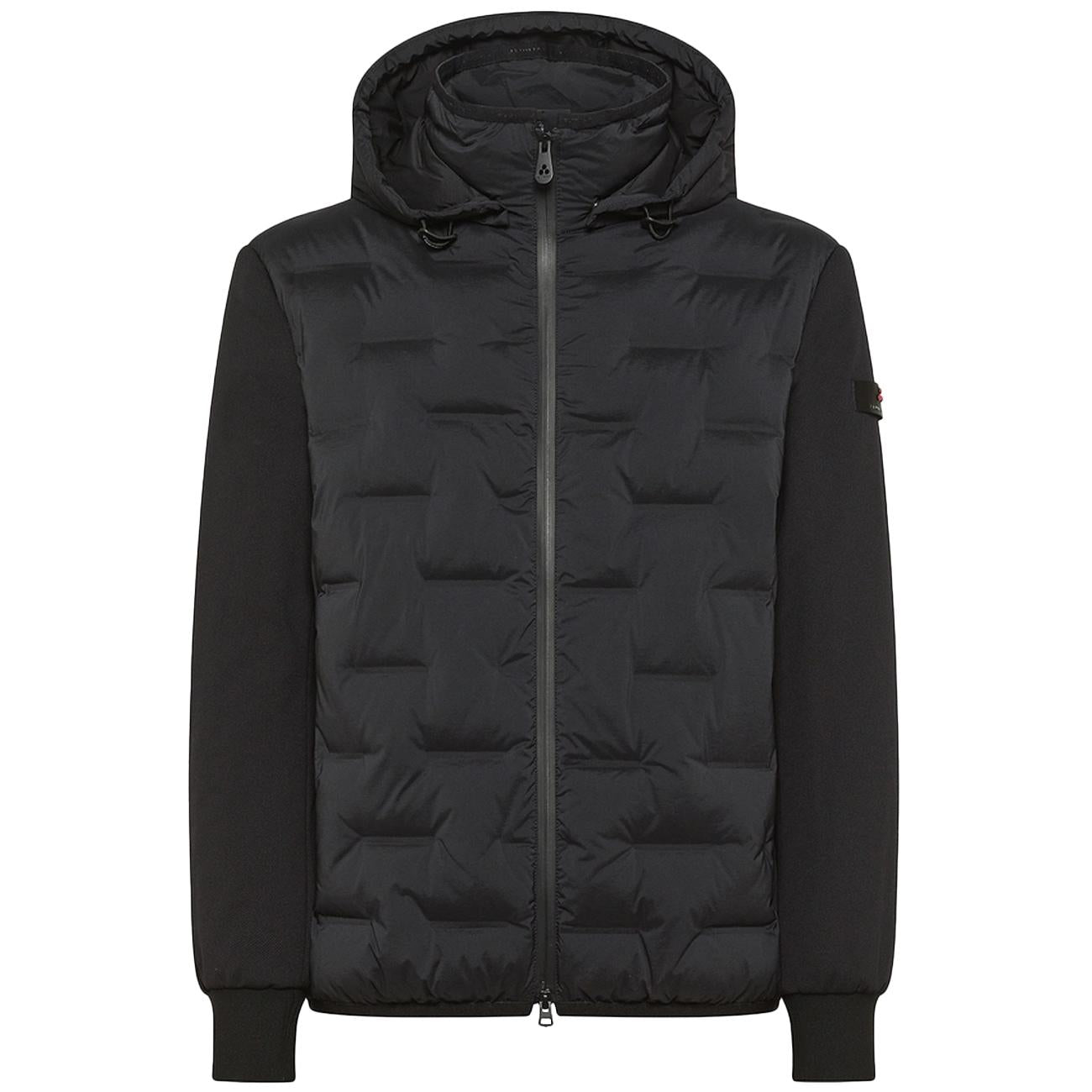 Giacca holzer sjn bmat bimateriale con trapunta jacquard PEU5206 01191802 NER PEUTEREY 
