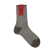 Calze Jacquard Micro Rombo Lurex Donna Grafite 65539G V0059 GRAFITE RED SOX 