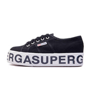 Scarpe 2790-Cotw Outsole Lettering Donna Nero S00FJ80 999BLACK SUPERGA 