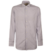 Camicia Rigata Collo Francese Uomo Bianco Blu UBEFIR RC4/B.CO/BLU GUGLIELMINOTTI 