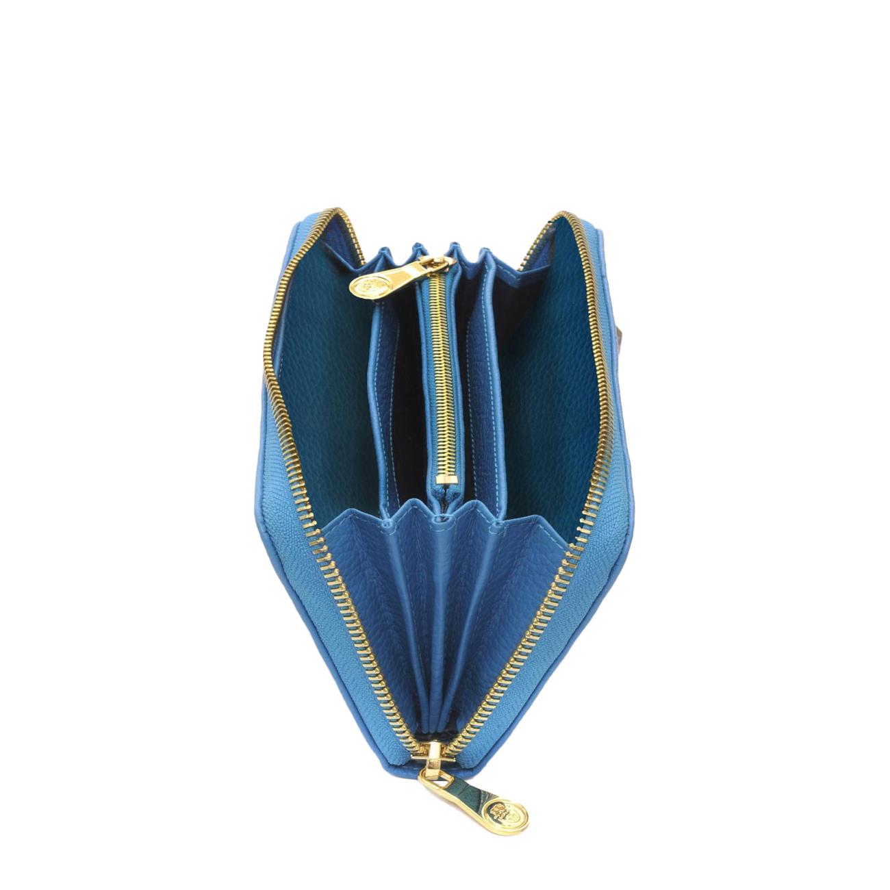 Portafoglio Tiffany Con Zip Donna Azzurro 175433 U640 AZZURRO A.G. SPALDING&BROS 