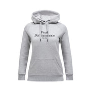 Felpa Original Donna Grey Melange Black G77747 080 MED GREY MELANGE/BLACK PEAK PERFORMANCE 