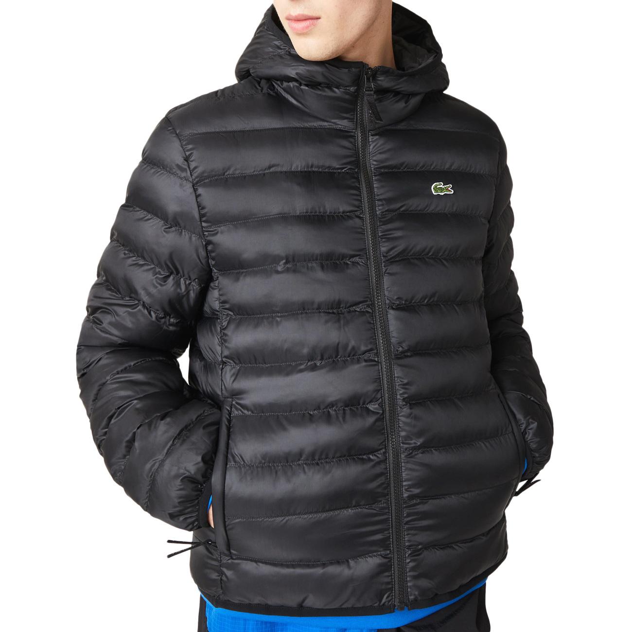 Piumino Con Cappuccio Uomo Nero BH0539 031 NERO LACOSTE 