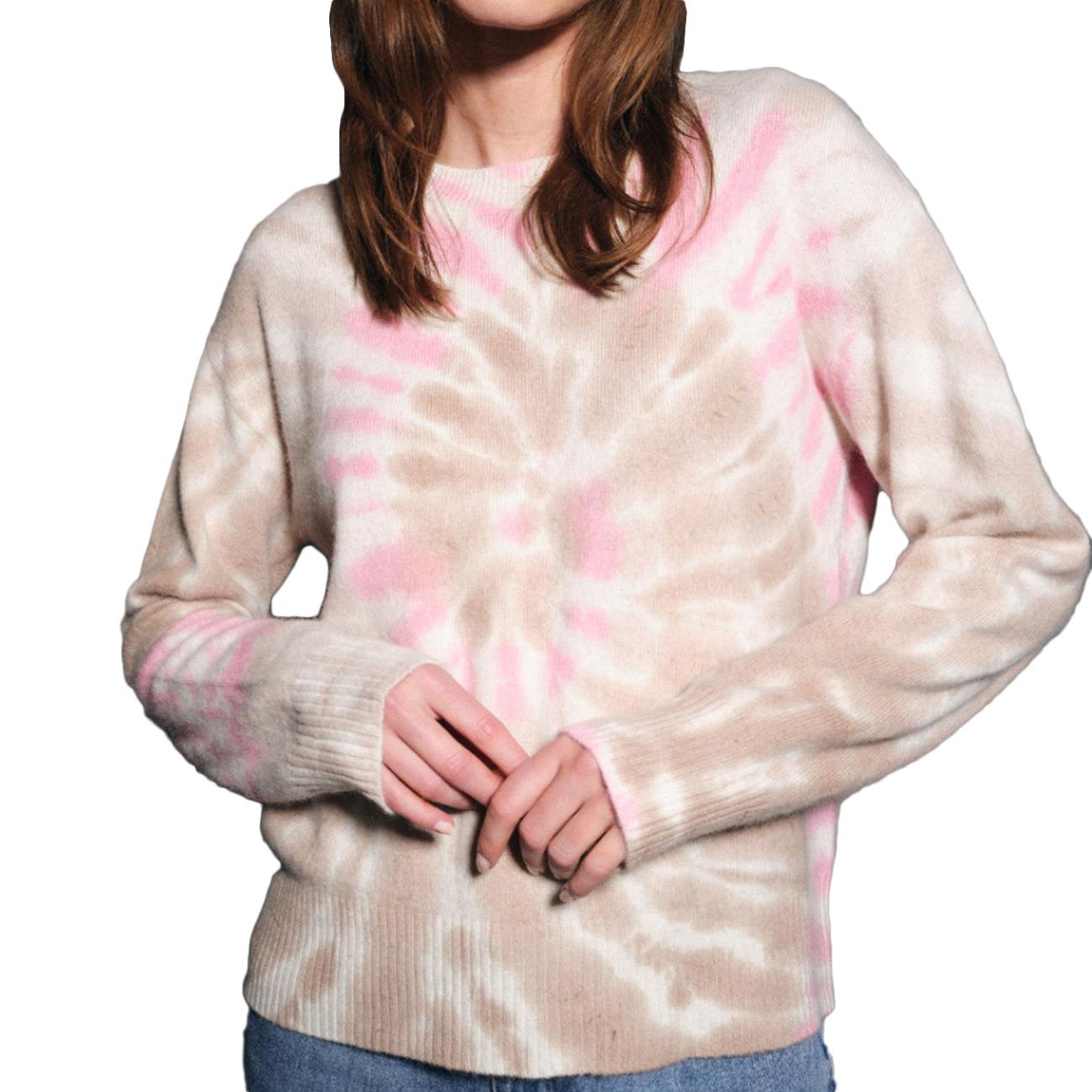 Maglione Malabar Collector Beige/Fucsia MHE260 53 BEIGE FUCSIA MA PETITE CAPSULE 