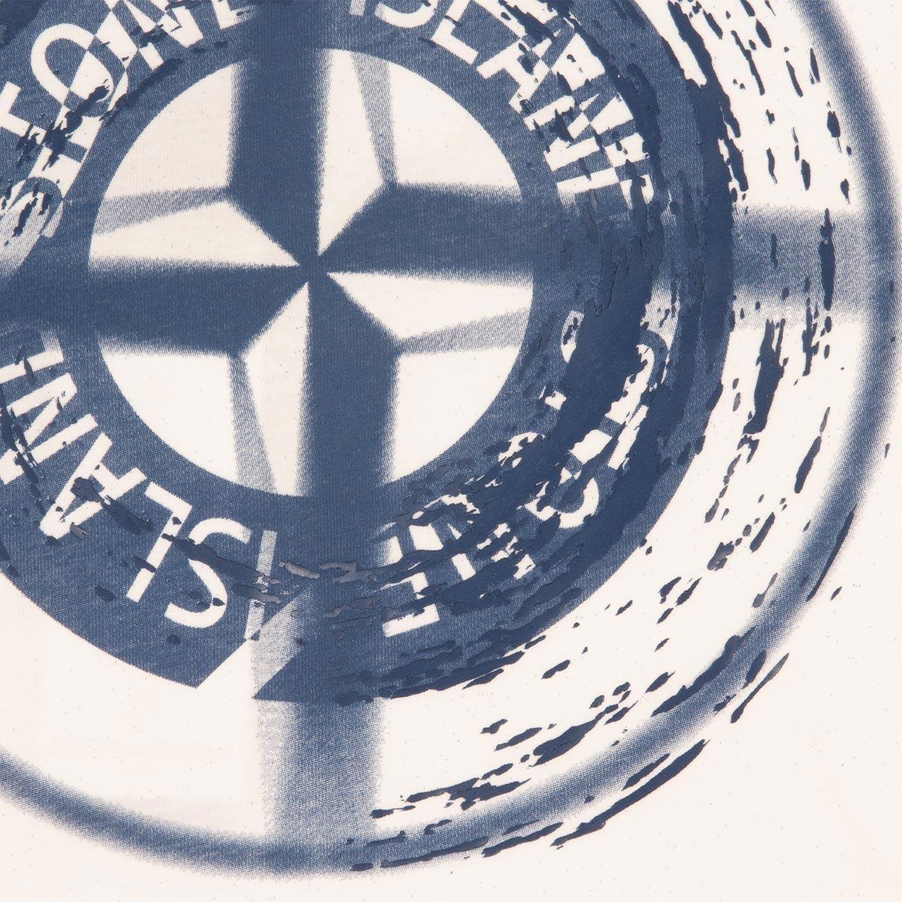 T-Shirt Drop Shot One Bambino White 781621053 V0001, WHITE STONE ISLAND 