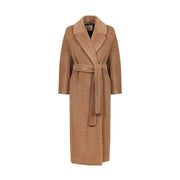 Cappotto Elvy Con Cintura In Misto Lana E Alpaca Donna Cammello MM/ELVY 012CAMMELLO MAX MARA S 