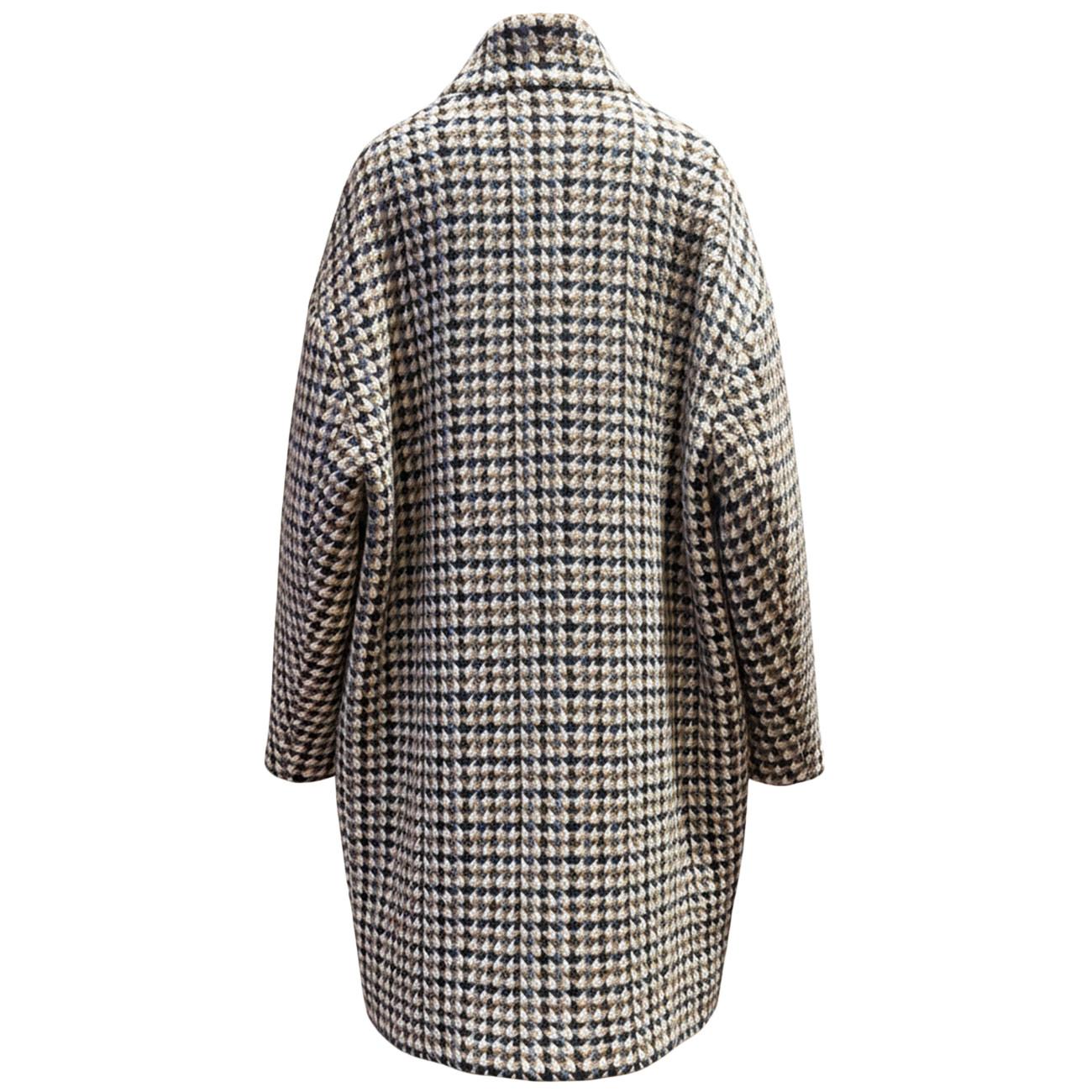 Cappotto Giosue Micro Pied De Poule EC001WT5042 752 NAVY BEIGE MASCHERONI 